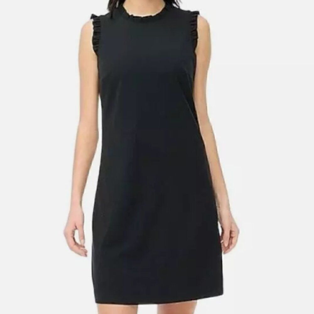 J. Crew Factory Ruffle Neck Suiting dress sleeveless NWT size 2